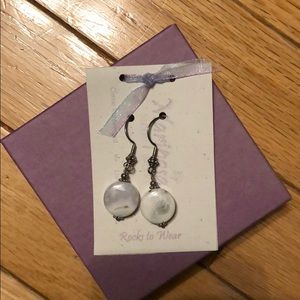 Jasper and silver earrings and necklace set